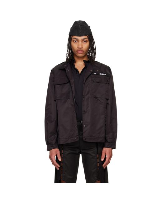 OLLY SHINDER Black World Service Jacket for men