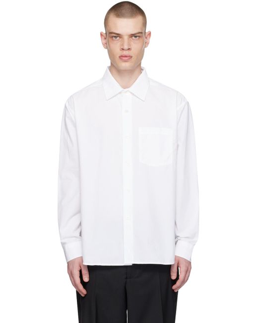 mfpen White Convenient Shirt for men