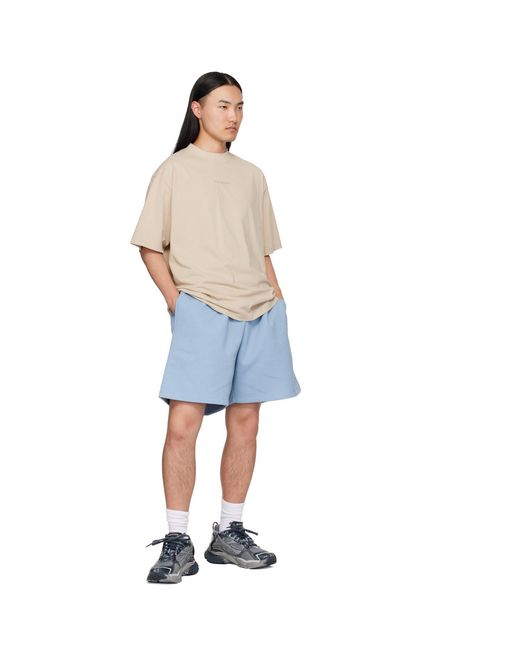 Balenciaga Natural Distressed T-shirt for men