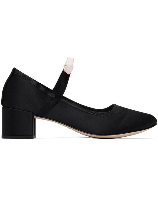 Repetto Black Guillemette Mary Janes Heels