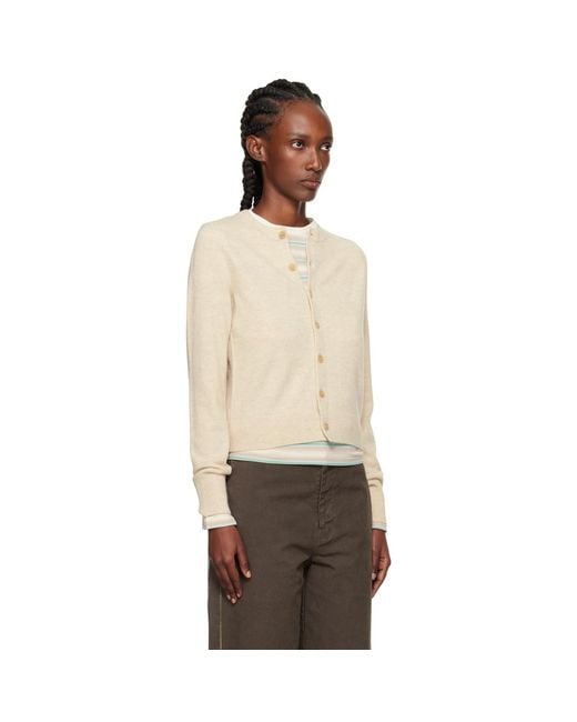 Acne Black Yak Wool Fitted Cardigan
