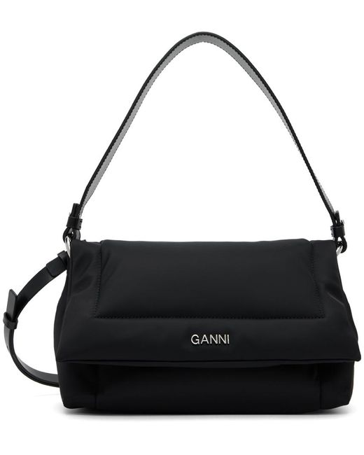 Ganni Black Medium Pillow Bag