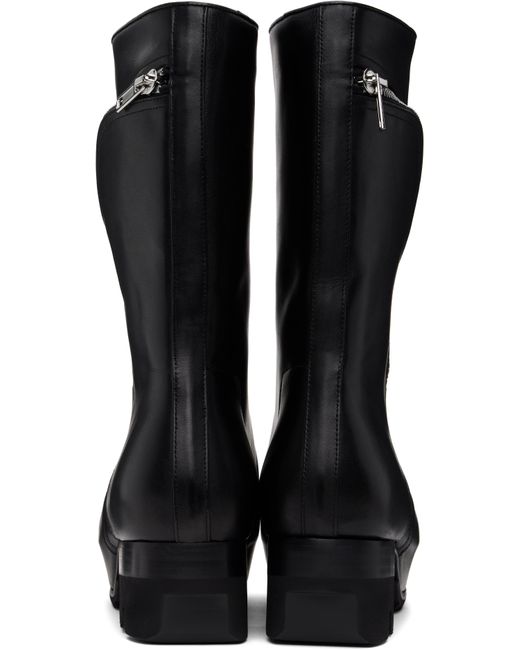 メンズ Rick Owens ブラック Hollywood Bahaus Ballast ブーツ Black