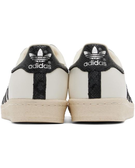 Adidas Originals Black White Superstar 82 Sneakers for men