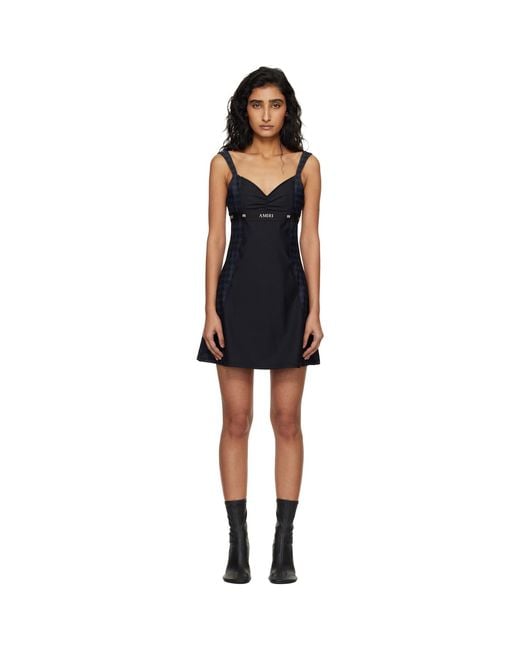 Amiri Black Ma Quad Minidress