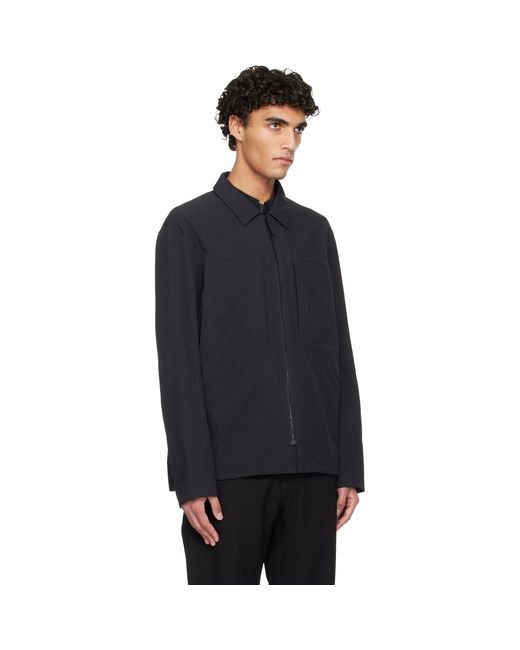 Veilance Black Mionn Softshell Overshirt for men