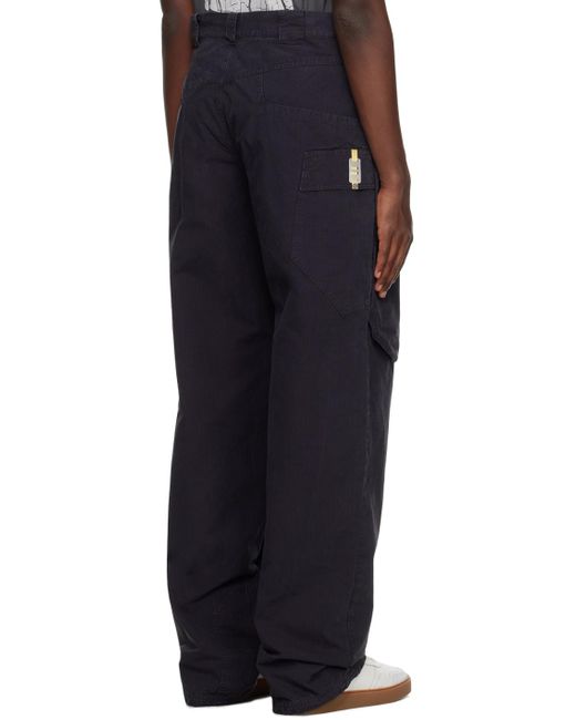 Objects IV Life Blue Hiking Cargo Pants for men