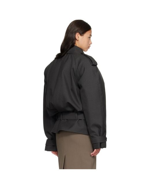 Mugler Black Round Jacket