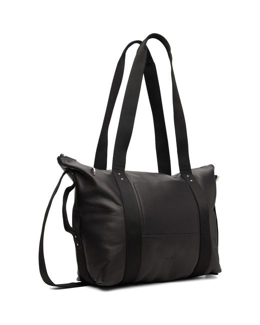 Rick Owens Black Tower Trolley Tote for men