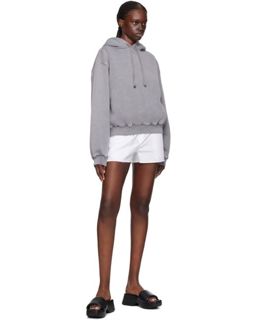 T By Alexander Wang Multicolor Gray Faded Hoodie