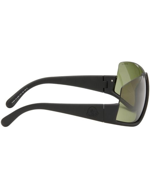 Moncler Green Black Vyzer Sunglasses for men