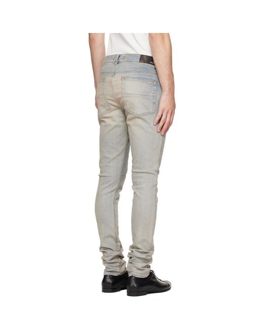 Amiri Gray Stack Jeans for men