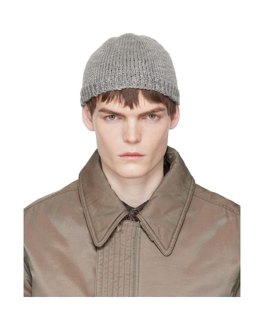 Our Legacy Gray Classic Beanie for men