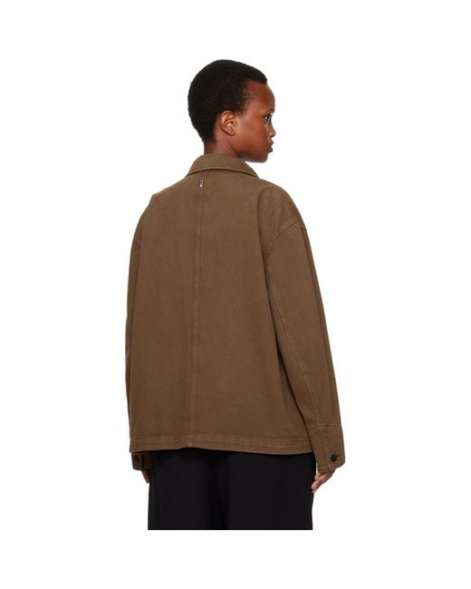 LE17SEPTEMBRE Brown Field Denim Jacket