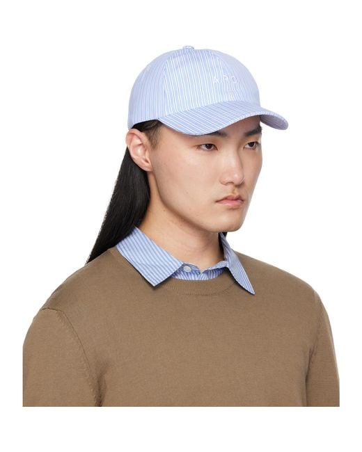 A.P.C. Blue Charlie Baseball Cap for men