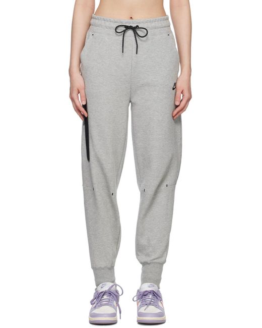 Nike Black Gray Sportswear Tech Lounge Pants
