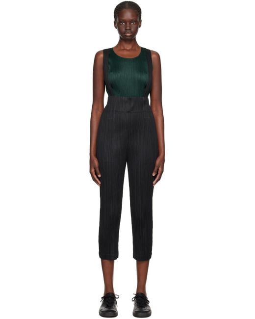 Pleats Please Issey Miyake Black Monthly Colors September Jumpsuit