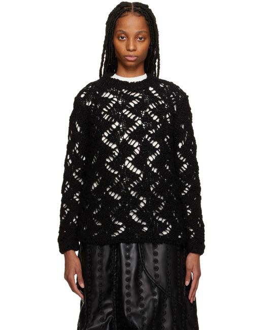 Comme des Garçons Black Crewneck Sweater