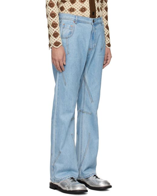 ANDERSSON BELL Blue Tripot Jeans for men