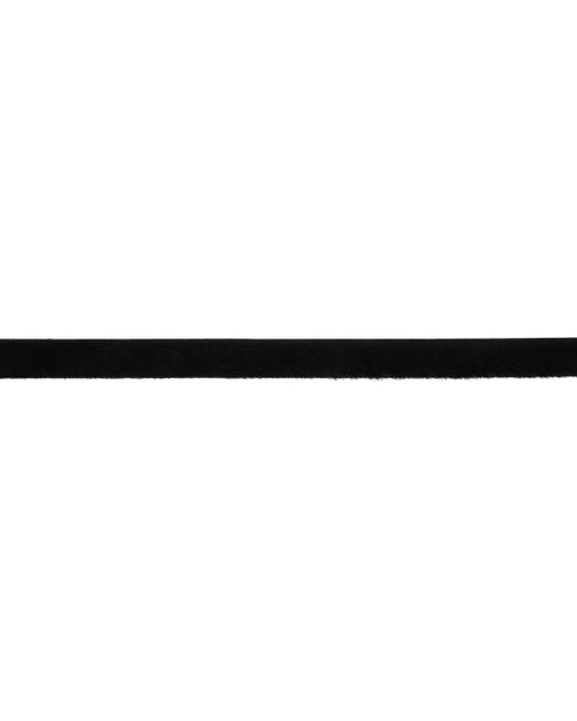 Andersons ブラック カーフヘア ナローベルト Black