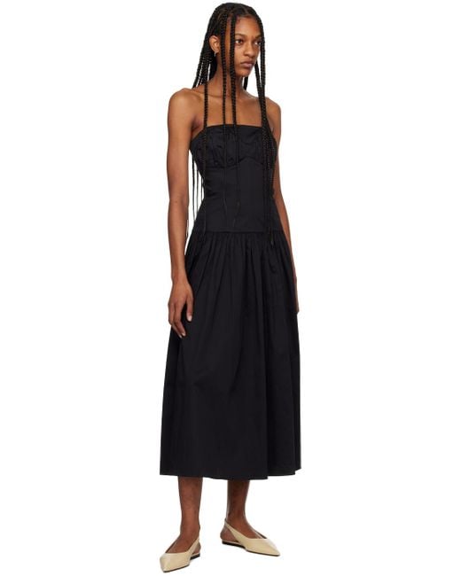 TOVE Black Lauryn Midi Dress