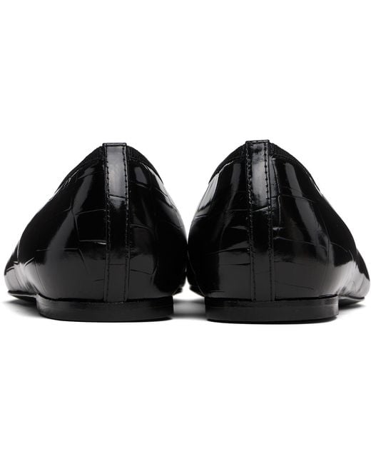 Totême Black Minimalist Ballerinas
