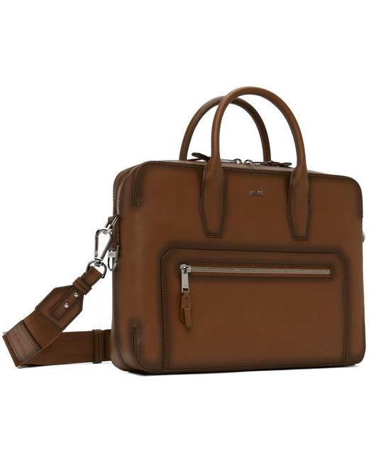 Boss Brown Document Briefcase for men