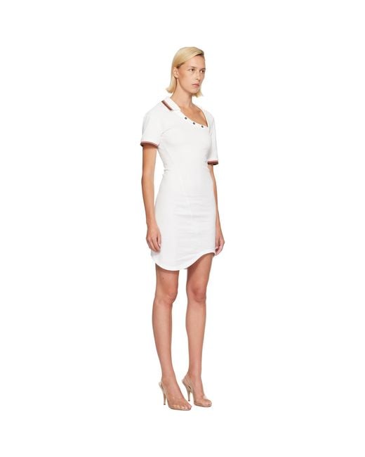 Vivienne Westwood White Glory Polo Minidress