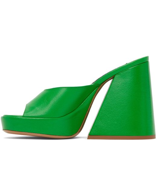Simon Miller Green Slice Heeled Sandals