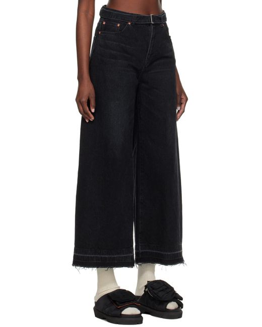 Sacai Black Belted Jeans