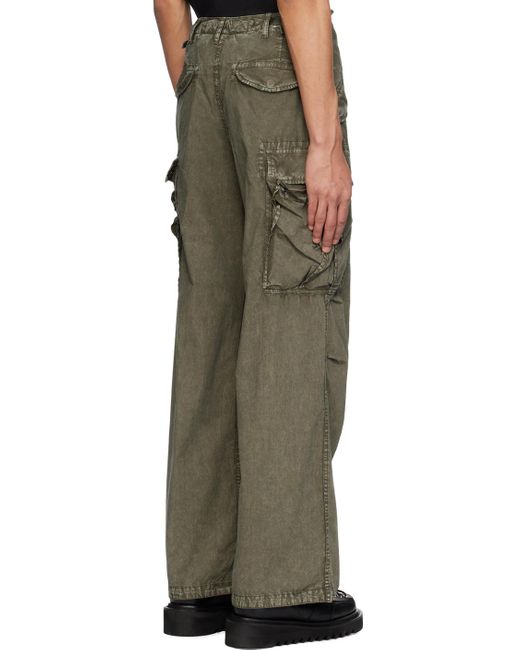 Pantalon cargo ample kaki R13 pour homme en coloris Brown