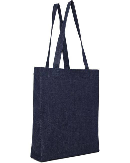 Cabas Bleu Marine À Écusson À Logo A.P.C. en coloris Blue