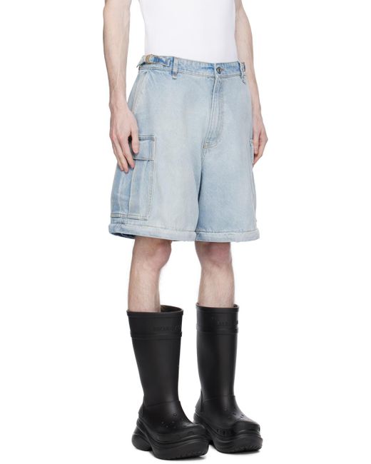 Pantalon cargo bleu à panneau amovible aux jambes VTMNTS pour homme en coloris Black
