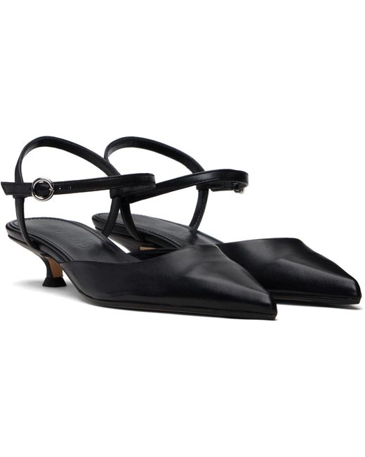 Aeyde Black Colette Heels