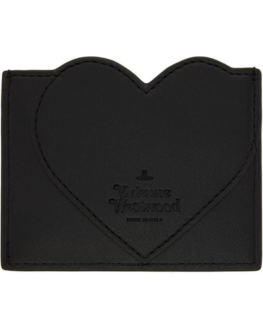 Vivienne Westwood Black Heart Card Holder for men