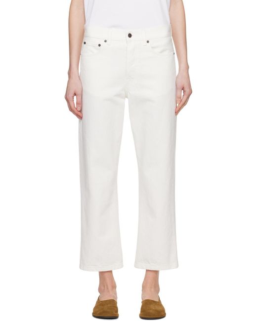 The Row White Lesley Jeans