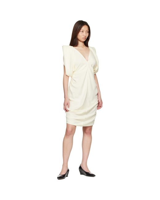Versace White Off- Cocktail Crepe Midi Dress
