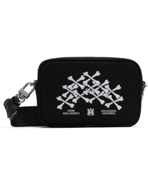 Sac Caméra Noir À Appliqués D'Os Étagés Amiri pour homme en coloris Black