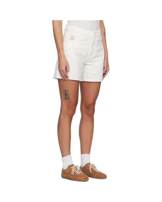AMI White Heritage' Denim Shorts
