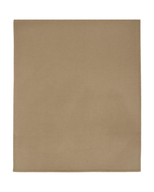 La Collection Natural Taupe Wool Cashmere Julie Scarf
