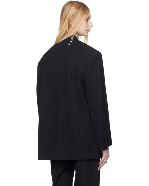 【関税込み】Acne Studios ネイビー シングルジャケット Acne Studios ネイビー シングルジャケット ブラック | Lyst