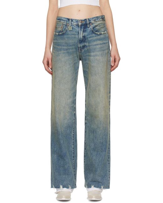 R13 Blue D'arcy Loose Jeans