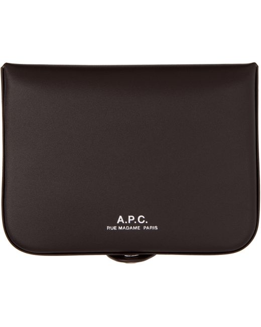 A.P.C. Black Josh Coin Wallet for men