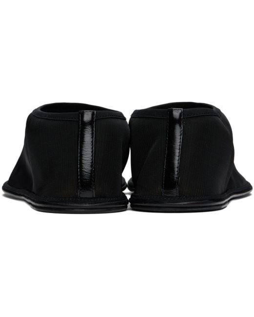 The Row Black Sock Slippers
