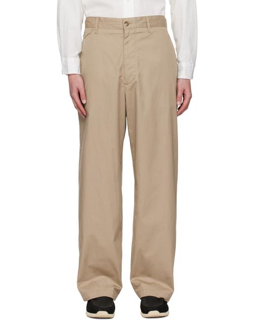 Engineered Garments Natural Khaki Officer Trousers for men