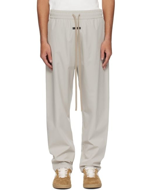 Fear Of God White Nylon Track Pants for men