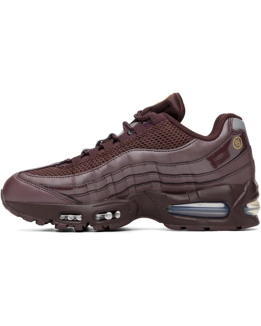 Nike Purple Burgundy Air Max 95 Big Bubble Sneakers for men