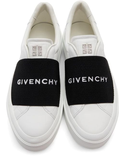 メンズ Givenchy ホワイト& スリッポンスニーカー Black