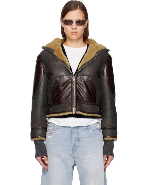 Acne Black Shearling Jacket