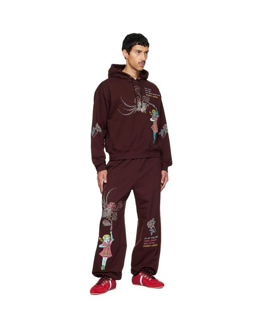 Chopova Lowena Red Feelings Hope Sweatpants for men